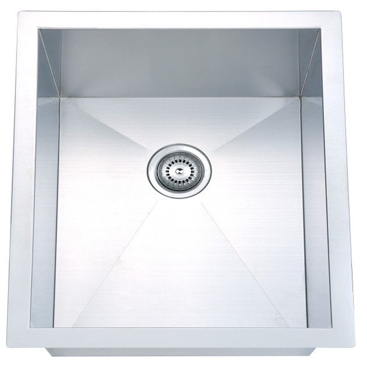 15 Single Bowl Under Mount 18 Gauge Stainless Steel Kitchen Sink
