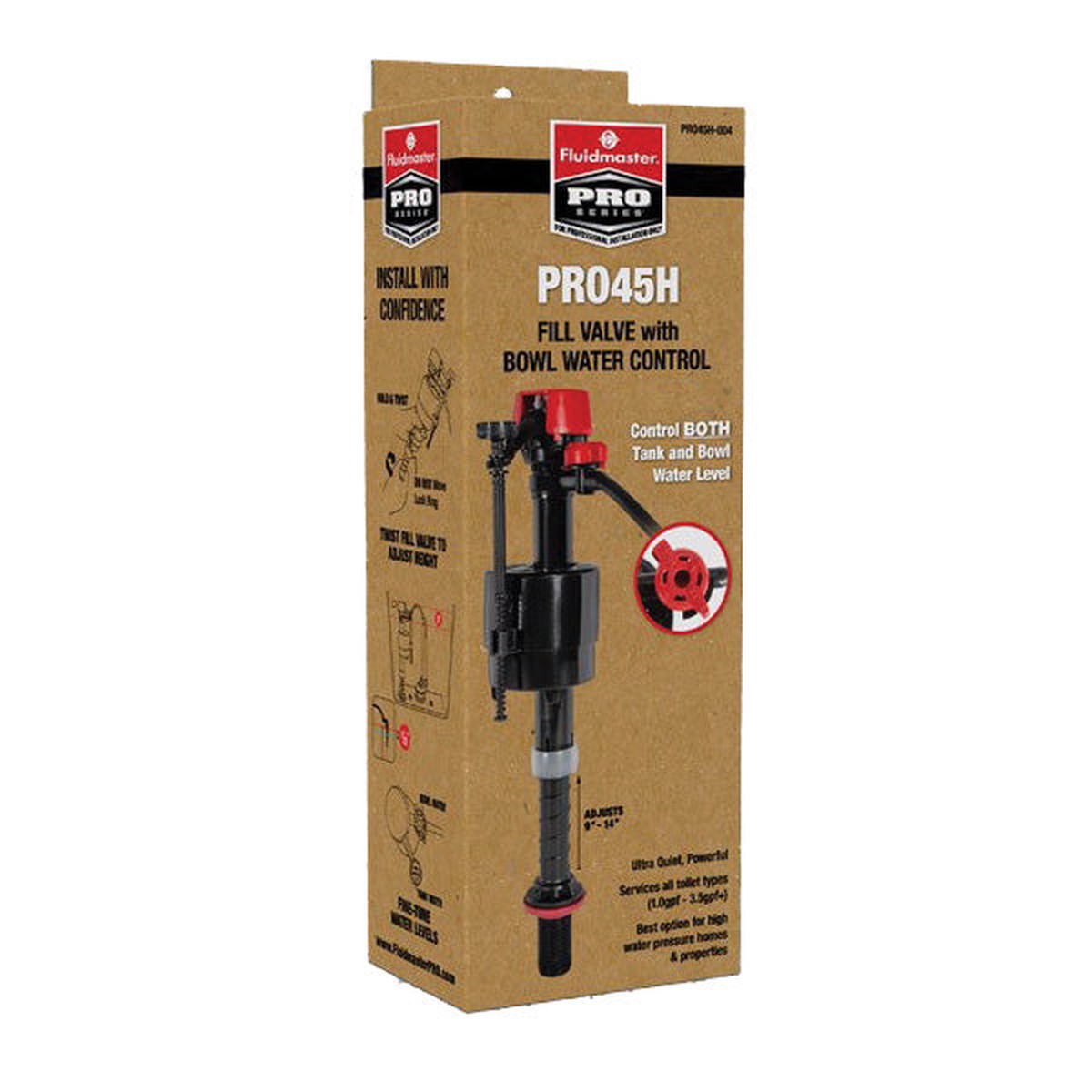 Fluidmaster PRO45H Adjustable Fill Valve PRO Series