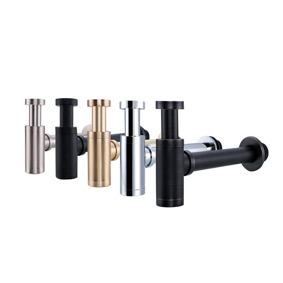 Universal Bottle Sink Siphon - Under Mount - 2