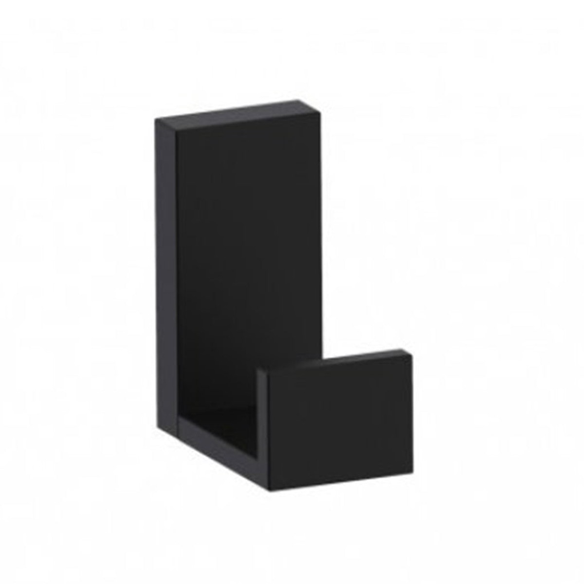 Berlin Coat Hook - Wall Mount - 3 BrassMatt Black