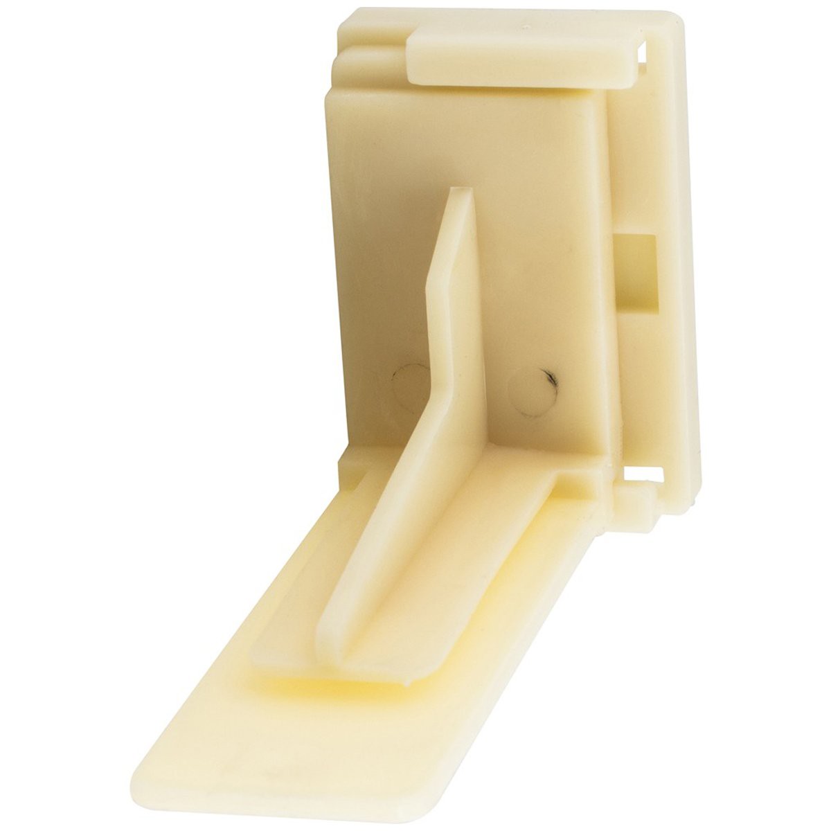 Hardware Resources Adjustable Plastic Rear Bracket for Undermount Drawer Slides with 8 mm Dowels