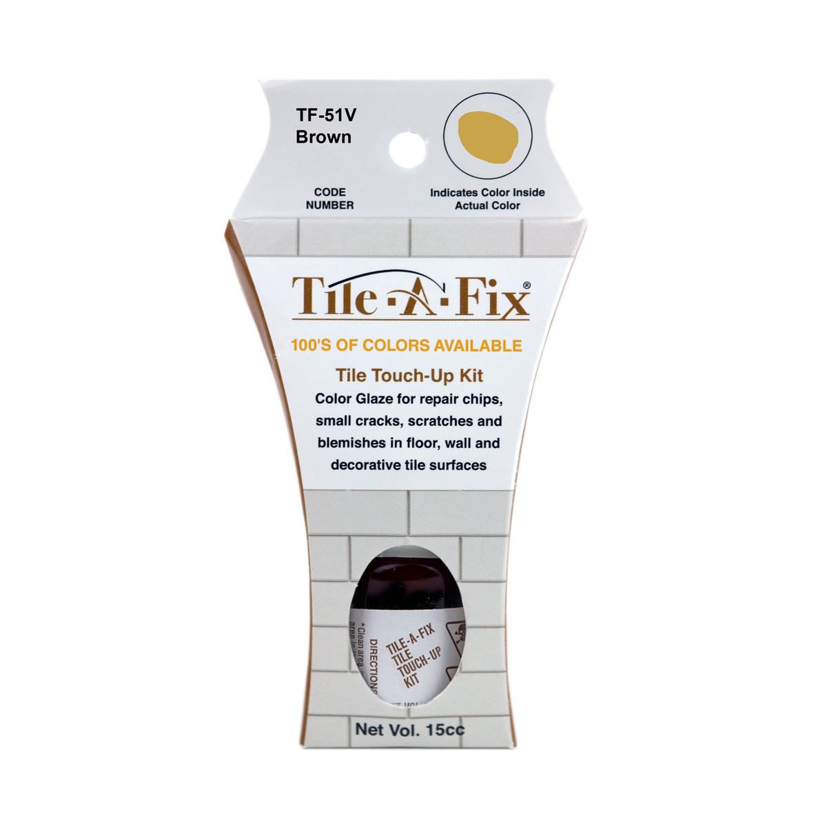 TF-51V Tile-A-Fix Touch Up Repair Glaze Voc - Brown