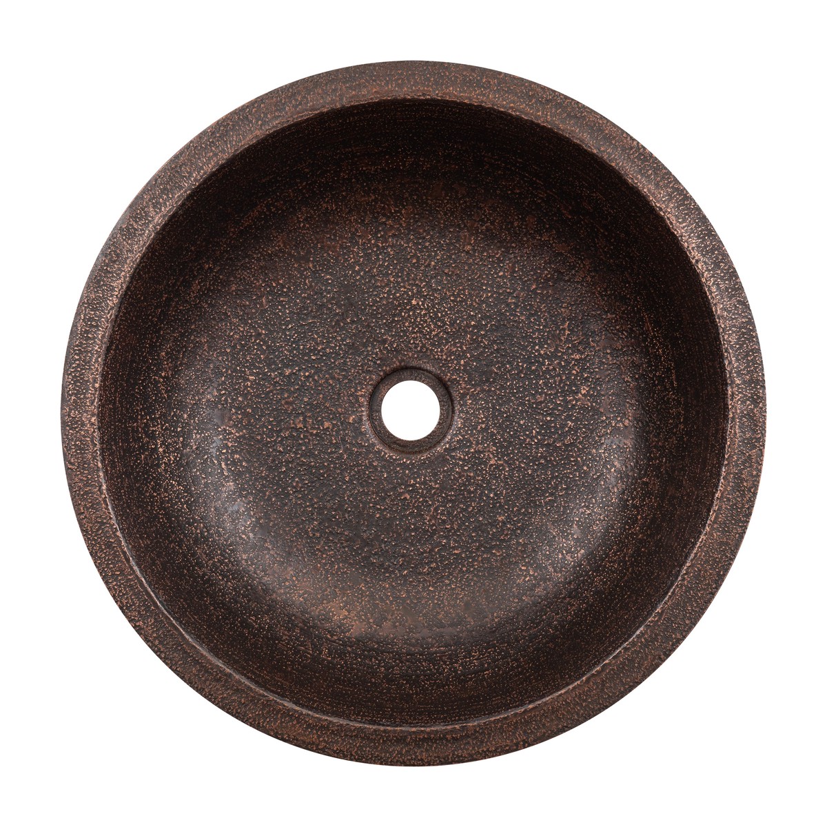 Undermount 18 Round Terra Firma 10 Gauge Thick Copper Bathroom Sink