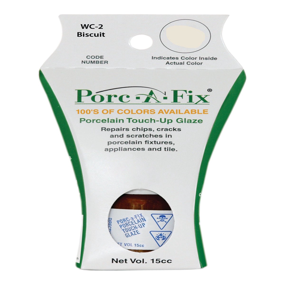 WC-2 Porc-A-Fix Touch Up Repair Glaze - Whitehaus Biscuit