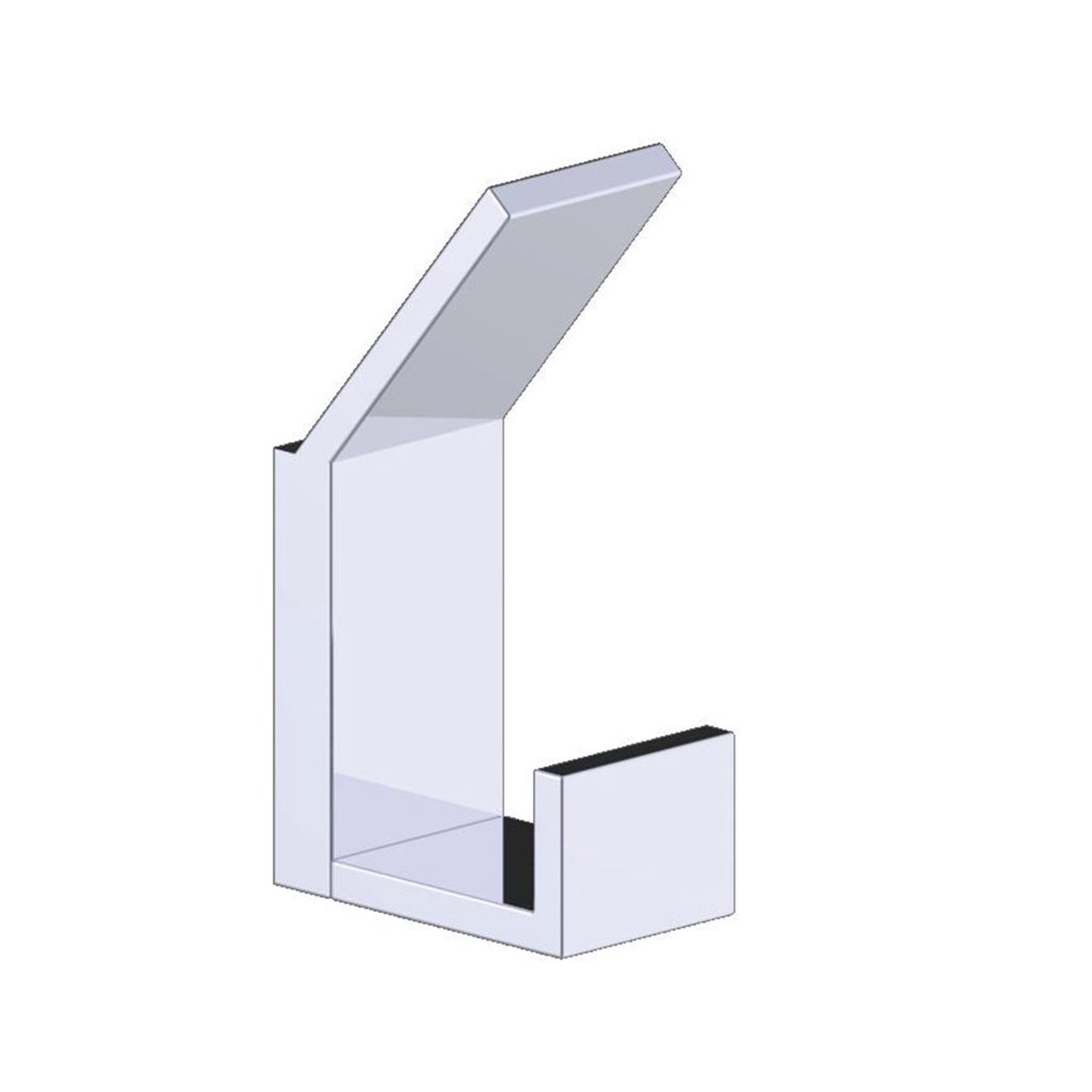 Berlin Single Prong Robe Hook - Wall Mount - 4 BrassPolished Chrome