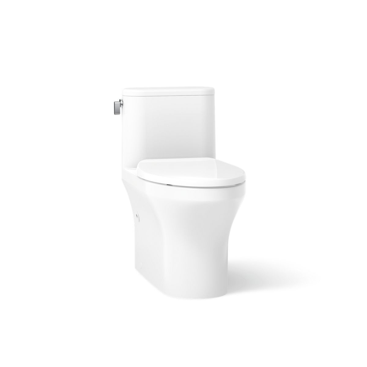 KOHLER K-28020-TBH Spacity One-piece Compact Elongated Toilet with Skirted Trapway 128 GPF