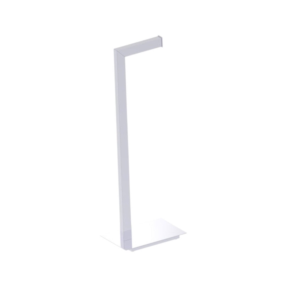 Square Toilet Paper Holder - Free Standing - 26 BrassPolished Chrome