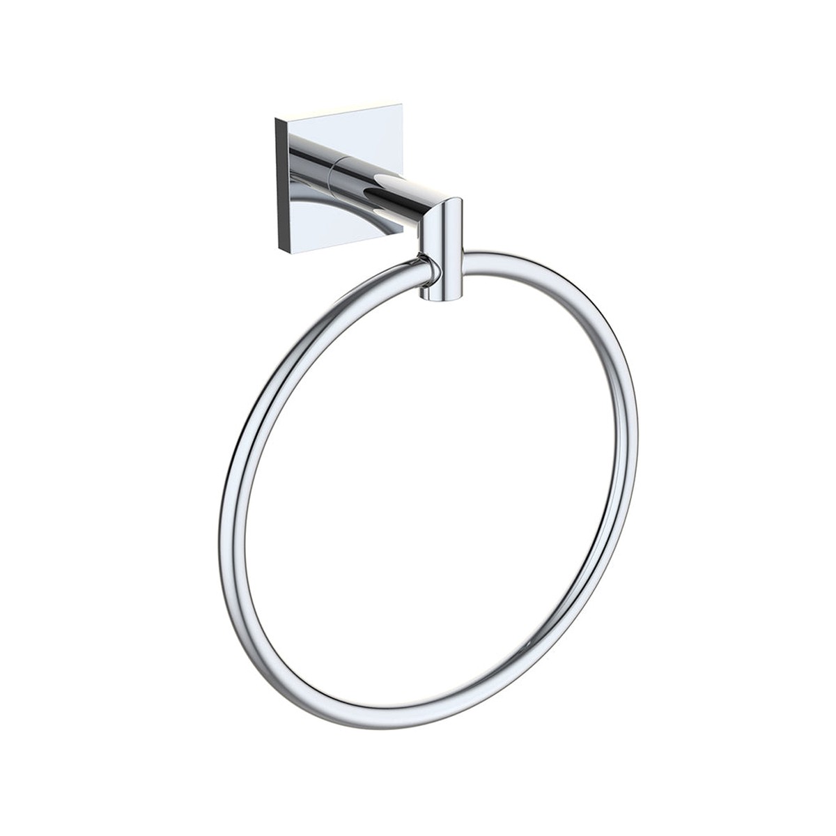 Atlanta Round Towel Ring - Wall Mount - 7 ZincPolished Chrome