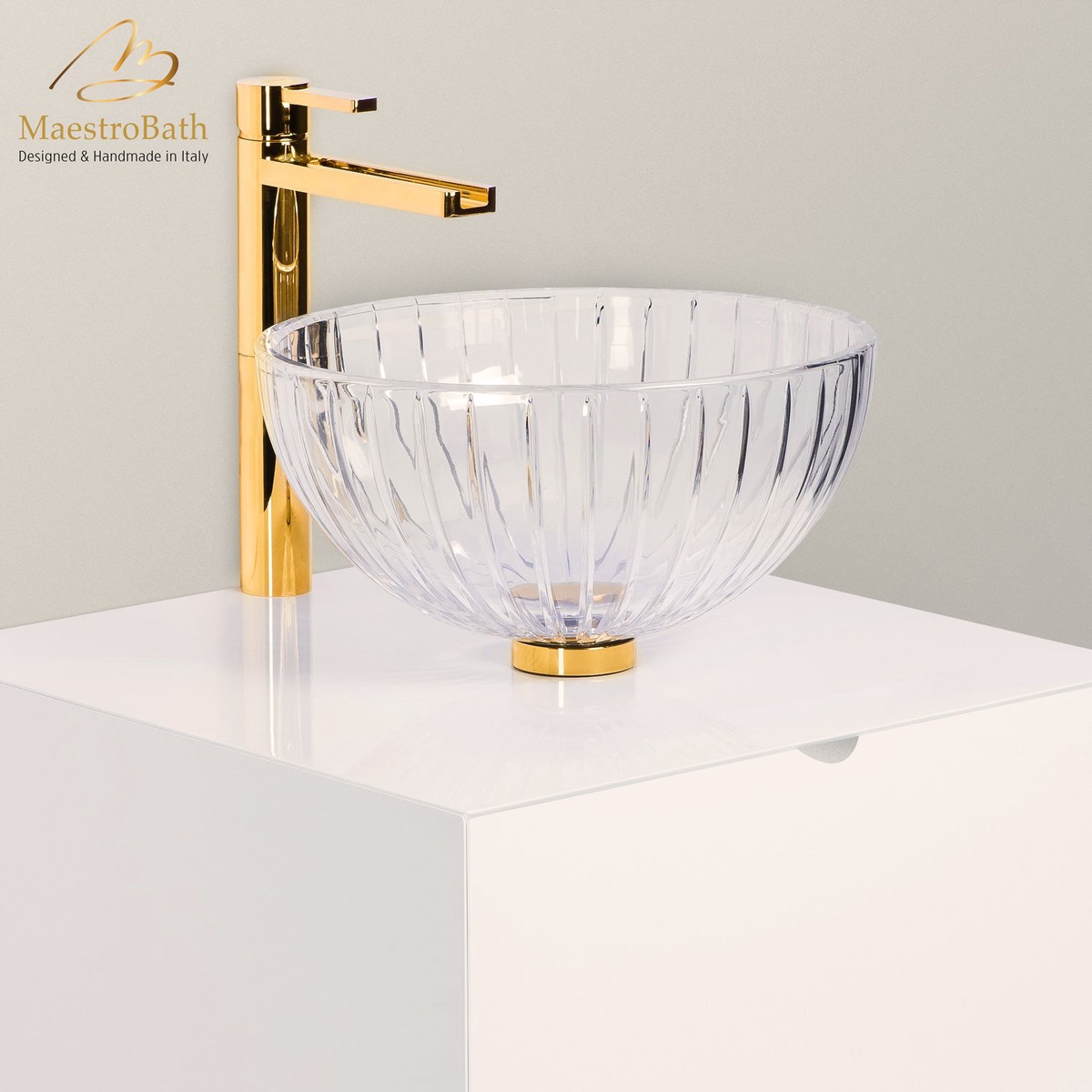 De Medici LED Crystal Vessel Sink
