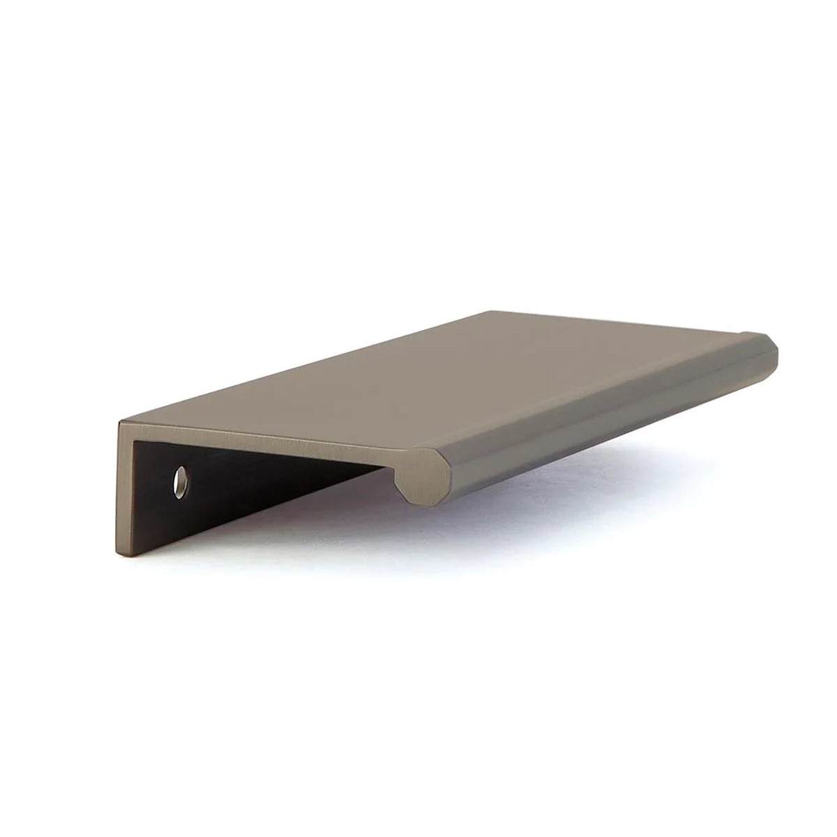 Baker Edge Cabinet Pull Handle - Cabinet Mount - 4 BrassGun Metal