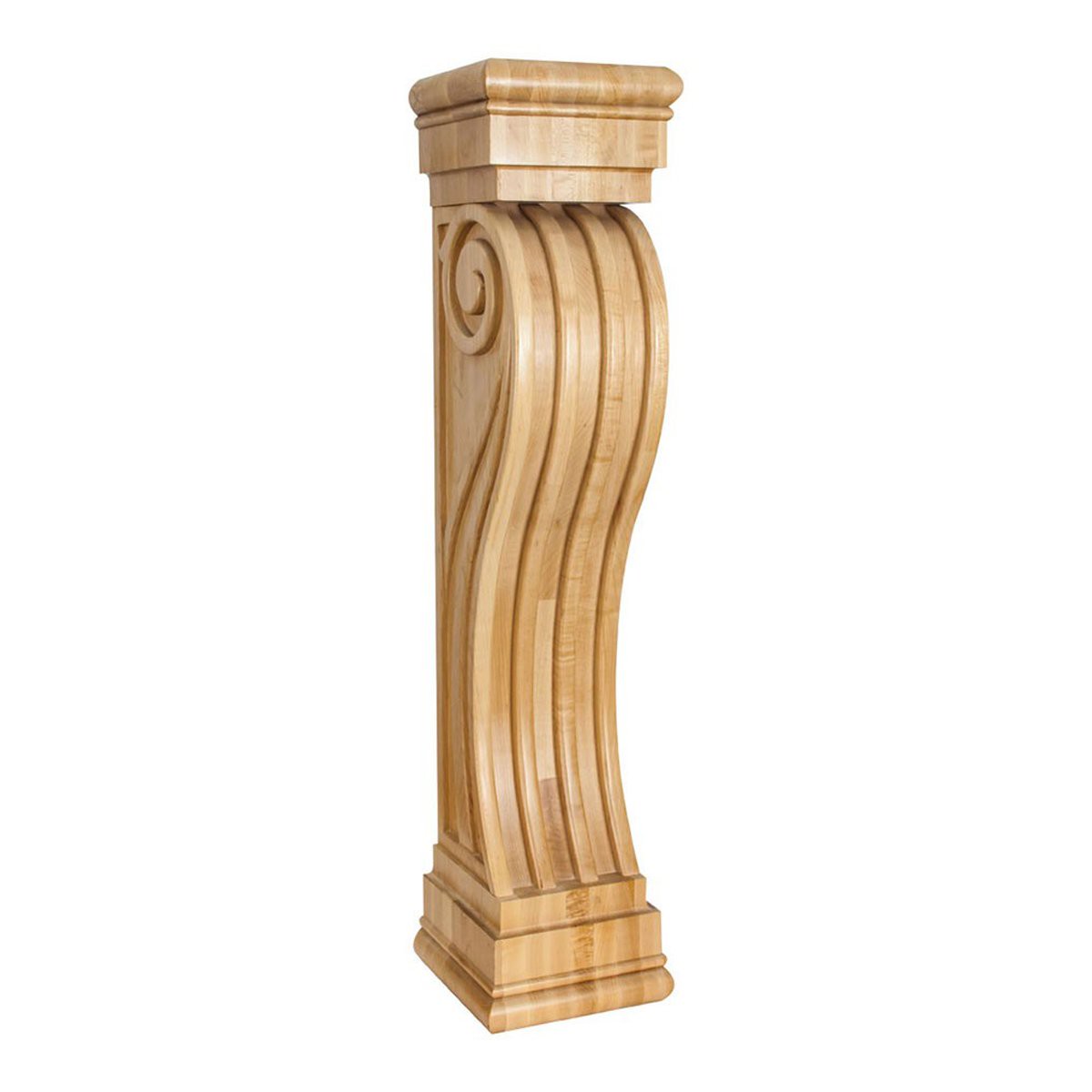 Hardware Resources Alder Fluted Art Deco Fireplace Corbel