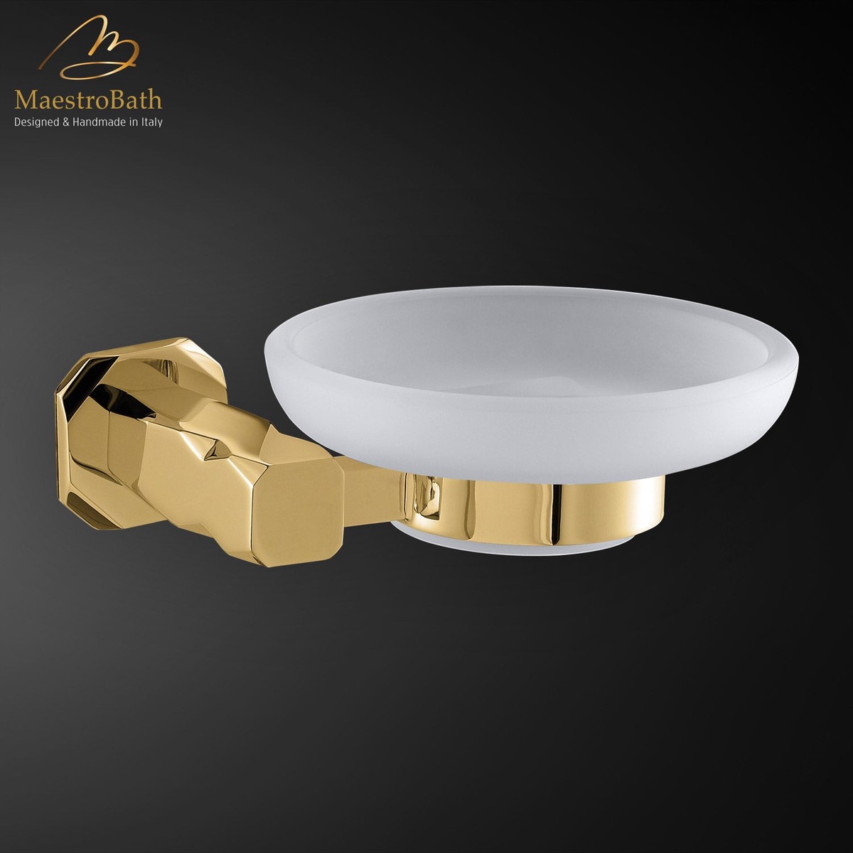 IKON Soap Dish Holder Polished Gold