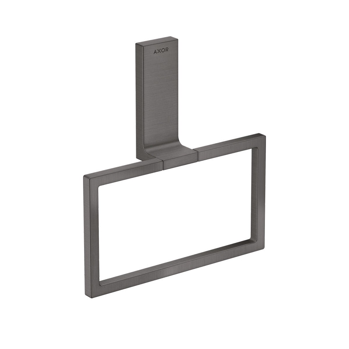 Universal Rectangular Towel Ring - Wall Mount - 8 BrassBrushed Black Chrome