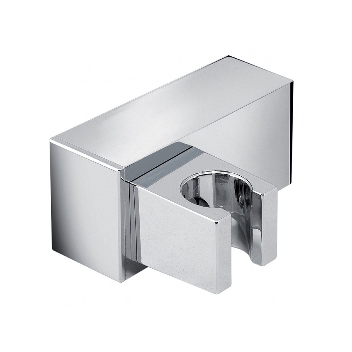 Cubic Hand Shower Holder - Wall Mount - 3 BrassPolished Chrome