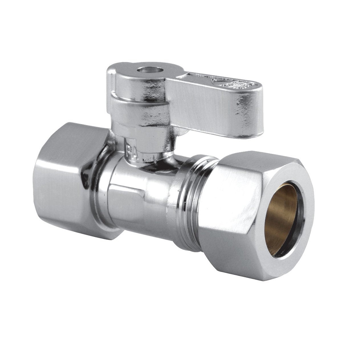 Kingston Brass 12 IPS x 58 OD Comp Straight Stop Valve
