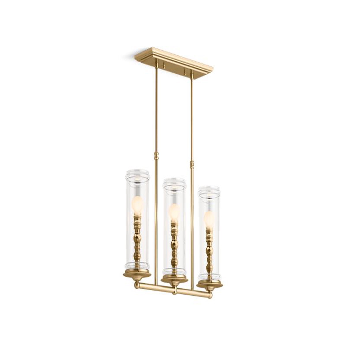 KOHLER K-23344-CH03 Damask Three-light linear