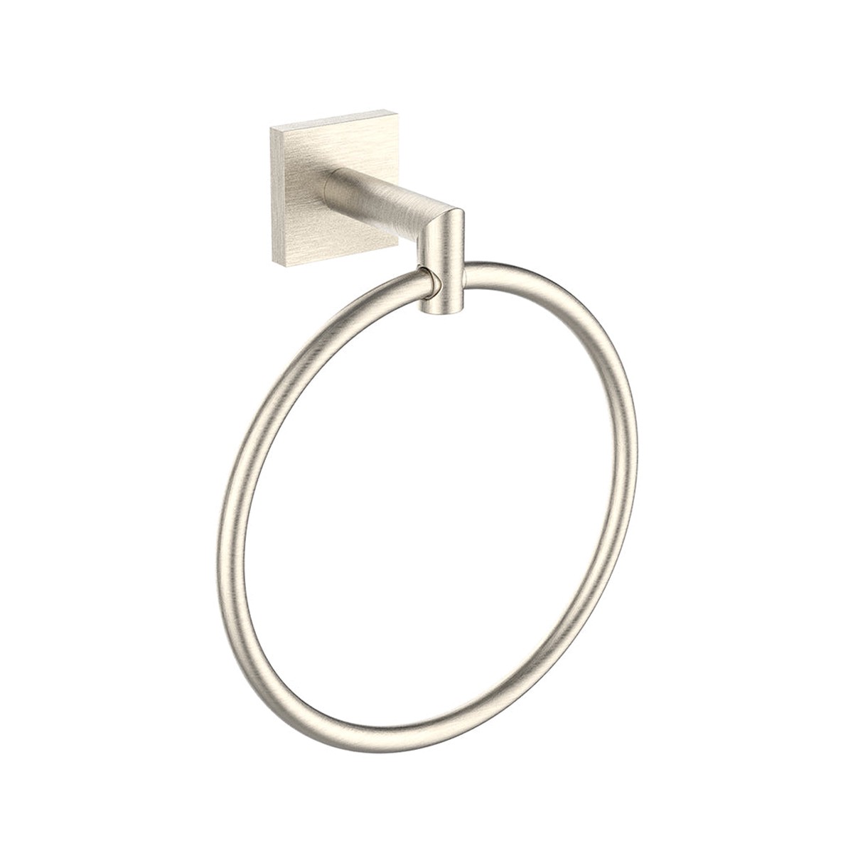 Atlanta Round Towel Ring - Wall Mount - 7 ZincBrushed Nickel