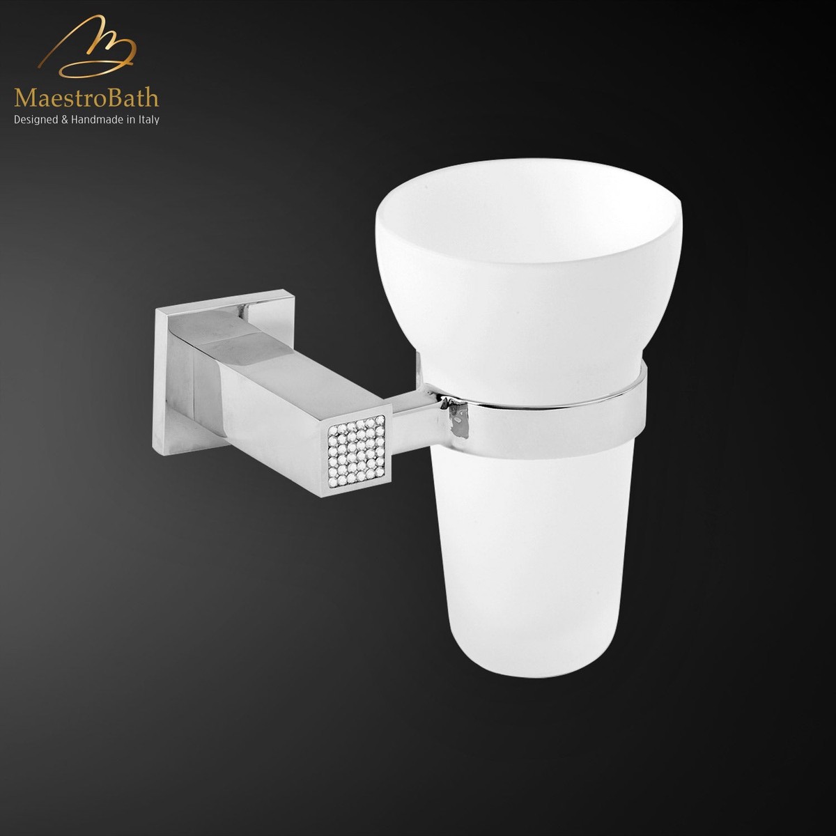 Skip Diamond Toothbrush Holder Polished Chrome