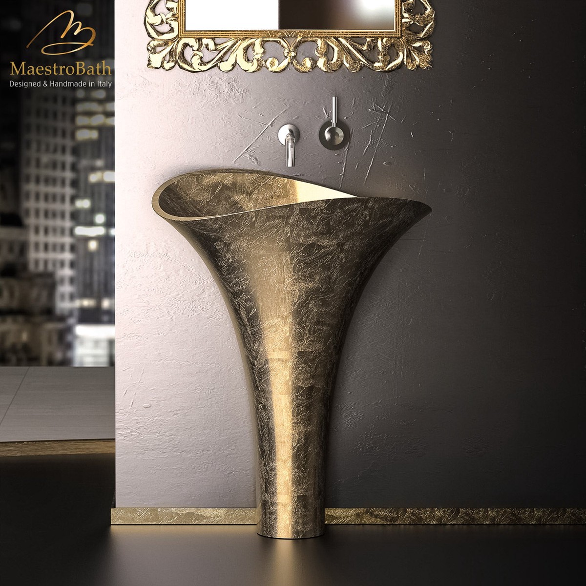 Calla Lily Pedestal Sink