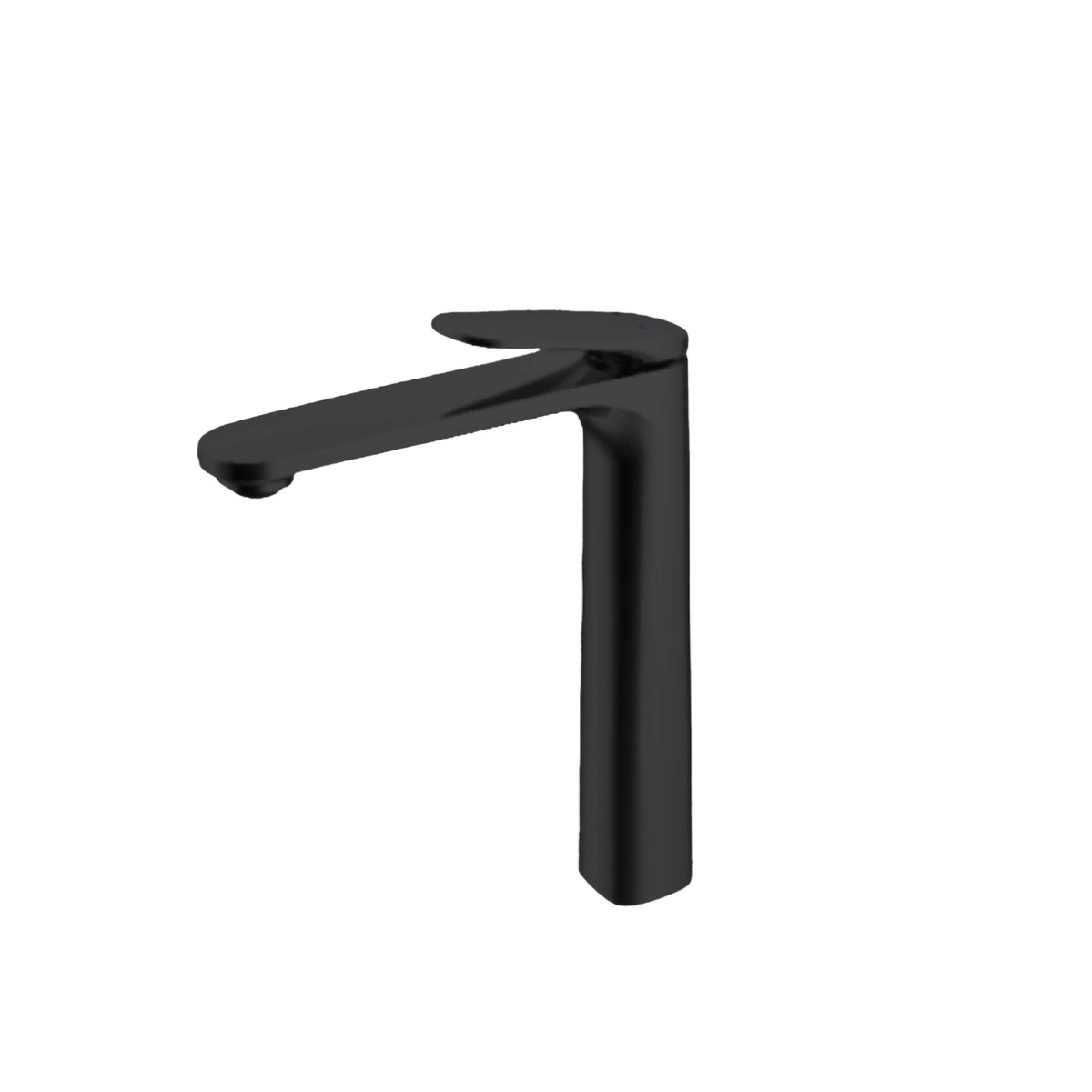 Ruvati Este Single Handle Lever Tall Vessel Faucet Modern Bathroom Vanity in Matte Black - RVF5136MB