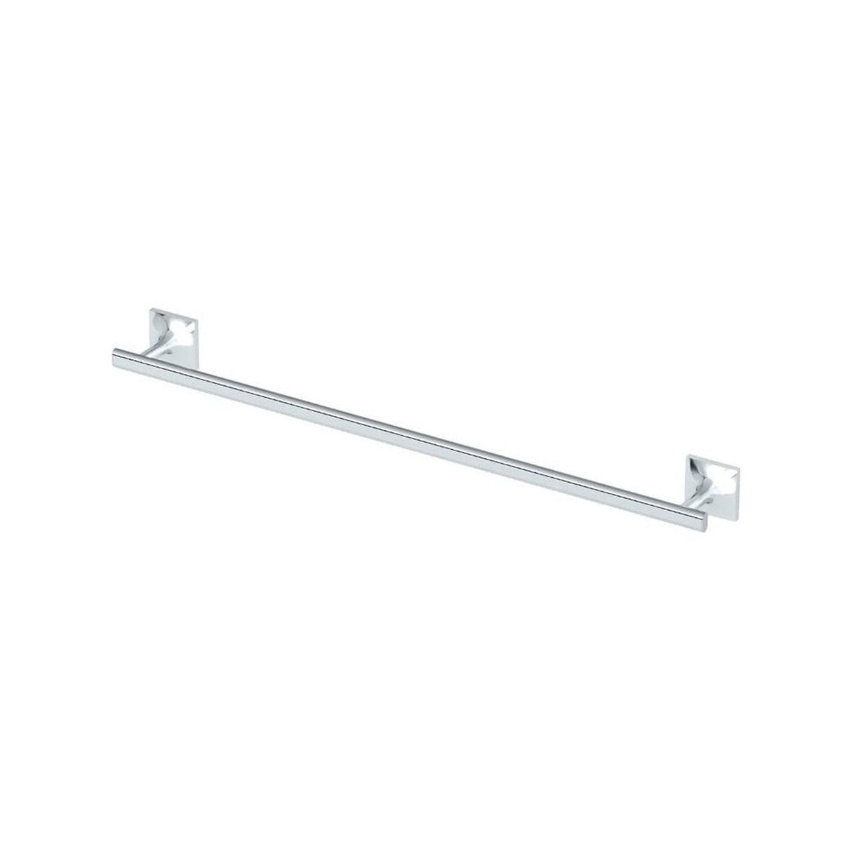 Waterline Single Towel Bar - Wall Mount - 24 BrassPolished Chrome
