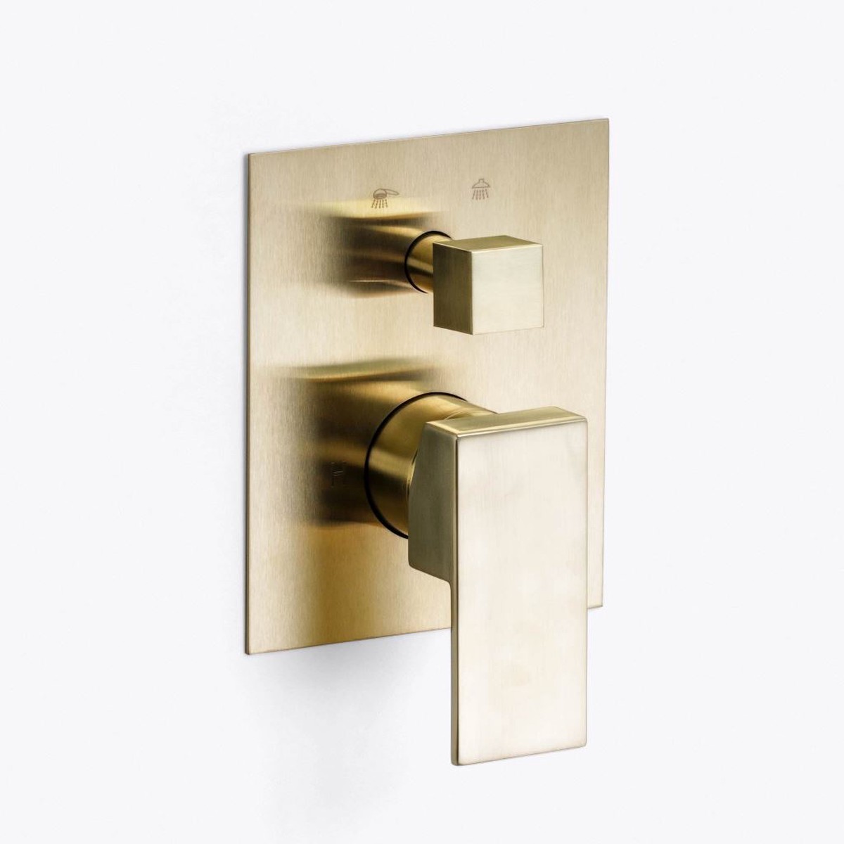 Devon 2 Way Pressure Balance Shower Mixer - Wall Mount - 7 BrassSatin Brass