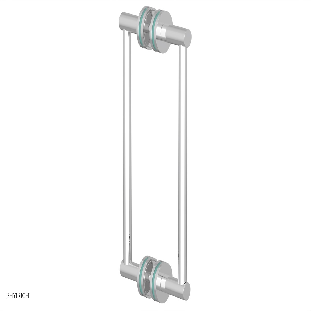 JOLIE - 12 Double Sided Shower Pull with Turqoise Accents 222-93-12