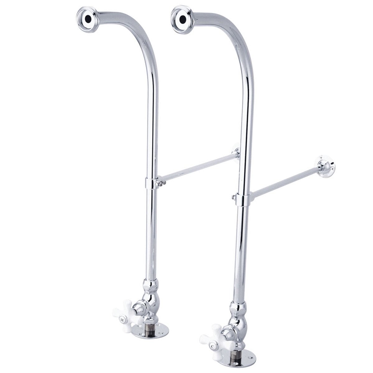 Kingston Brass Vintage Rigid Freestanding Supply Lines with Shut-off Valves