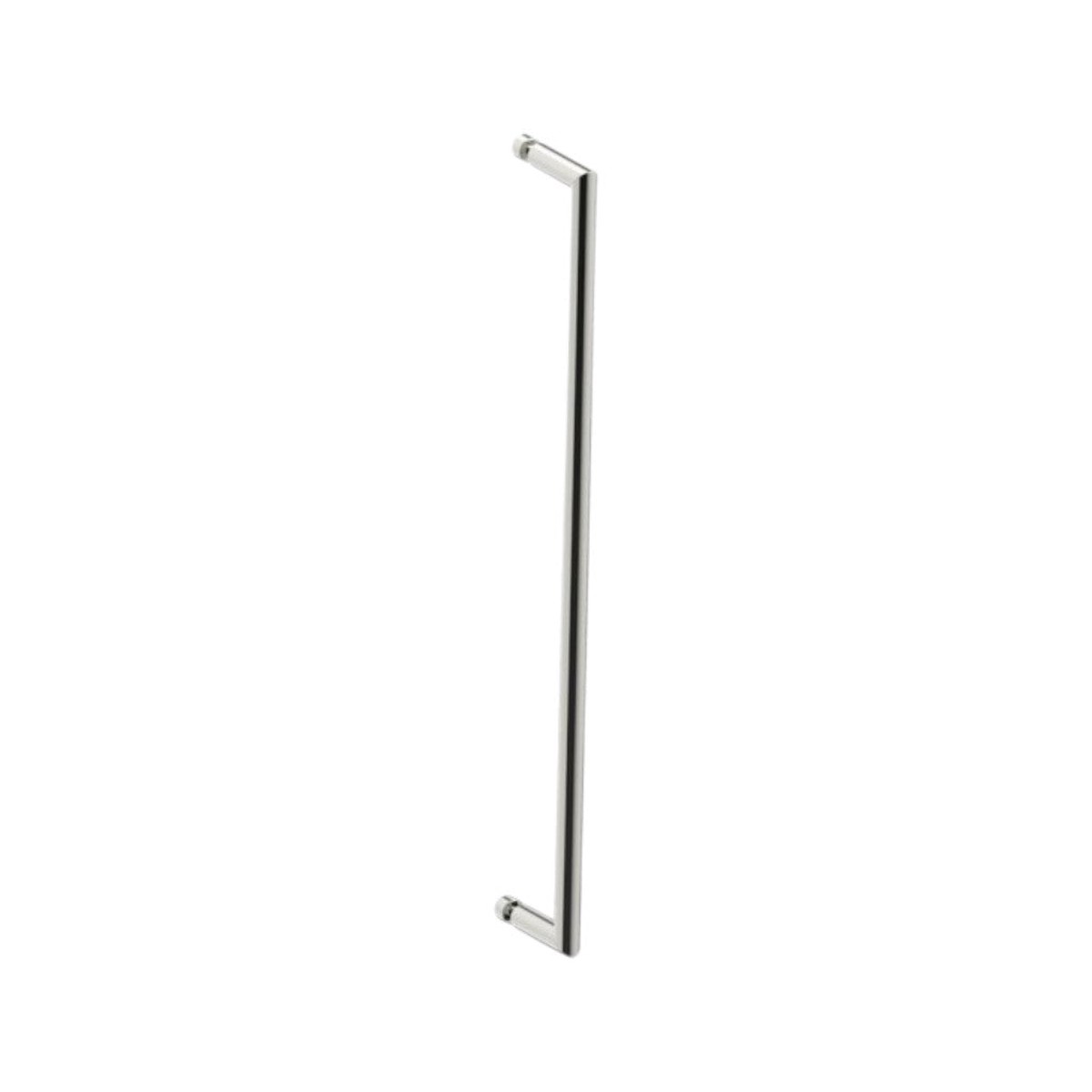 Seville Single Shower Door Handle - Door Mount - 24 BrassPolished Nickel