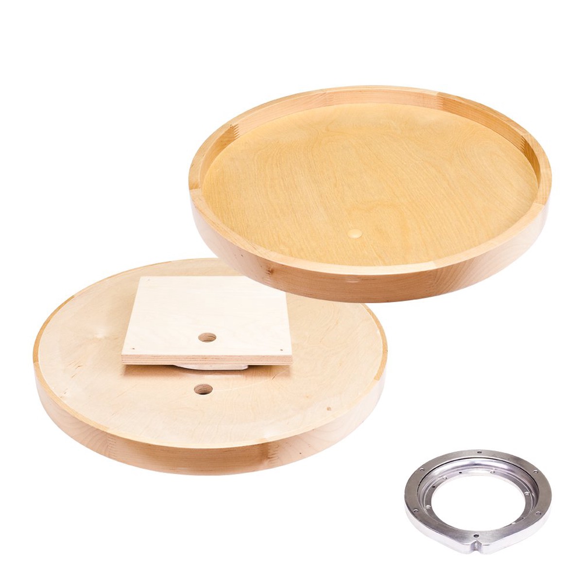 24 Round Lazy Susan With Pre-Installed 7 Cast Aluminum Swivel
