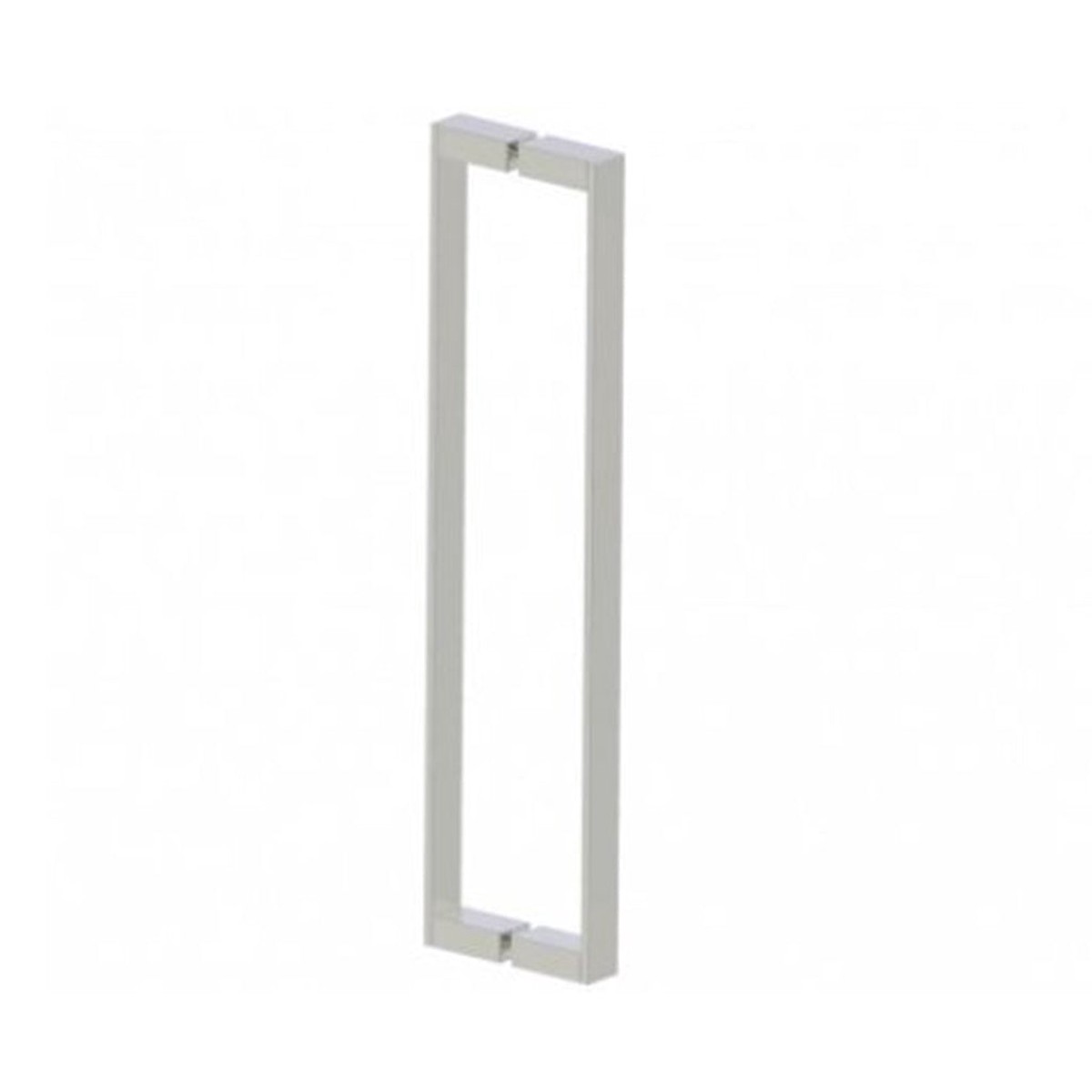 Berlin Double Glass Shower Door Handle - Door Mount - 18 BrassBrushed Nickel
