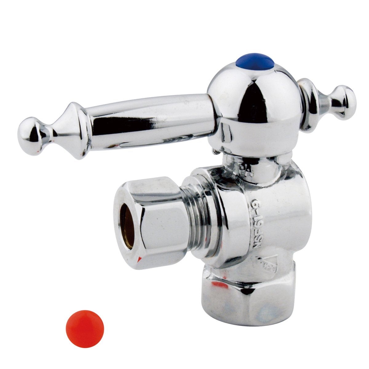 Kingston Brass Vintage Lever Handle Angle Stop with 38 IPS x 38 OD Compression