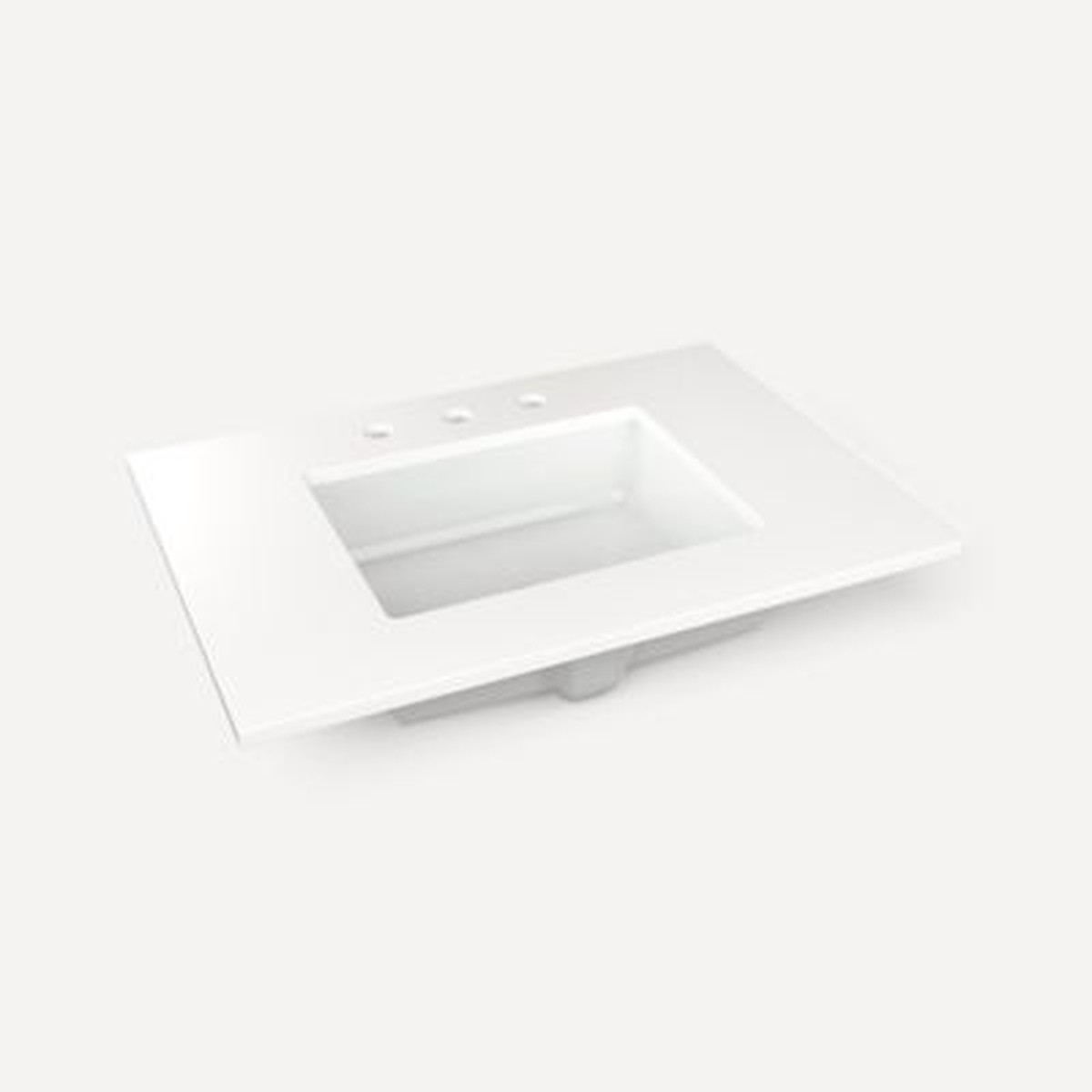 Robern TA30UCO93 Engineered Stone Top Quartz Stone Vanity Top 30 x 1-18 x 23 Center Undercounter Sink Three Hole for Sendai Bergman Mackey and Chestnut Hill