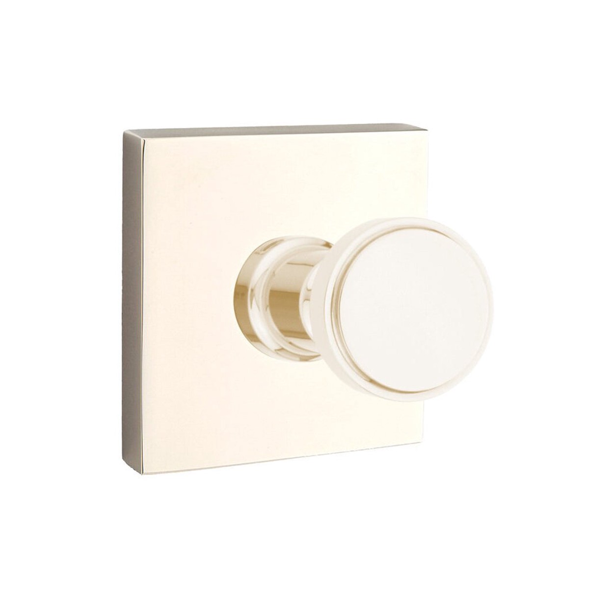 Transitional Square Single Hook - Wall Mount - 3 BrassPolished Nickel