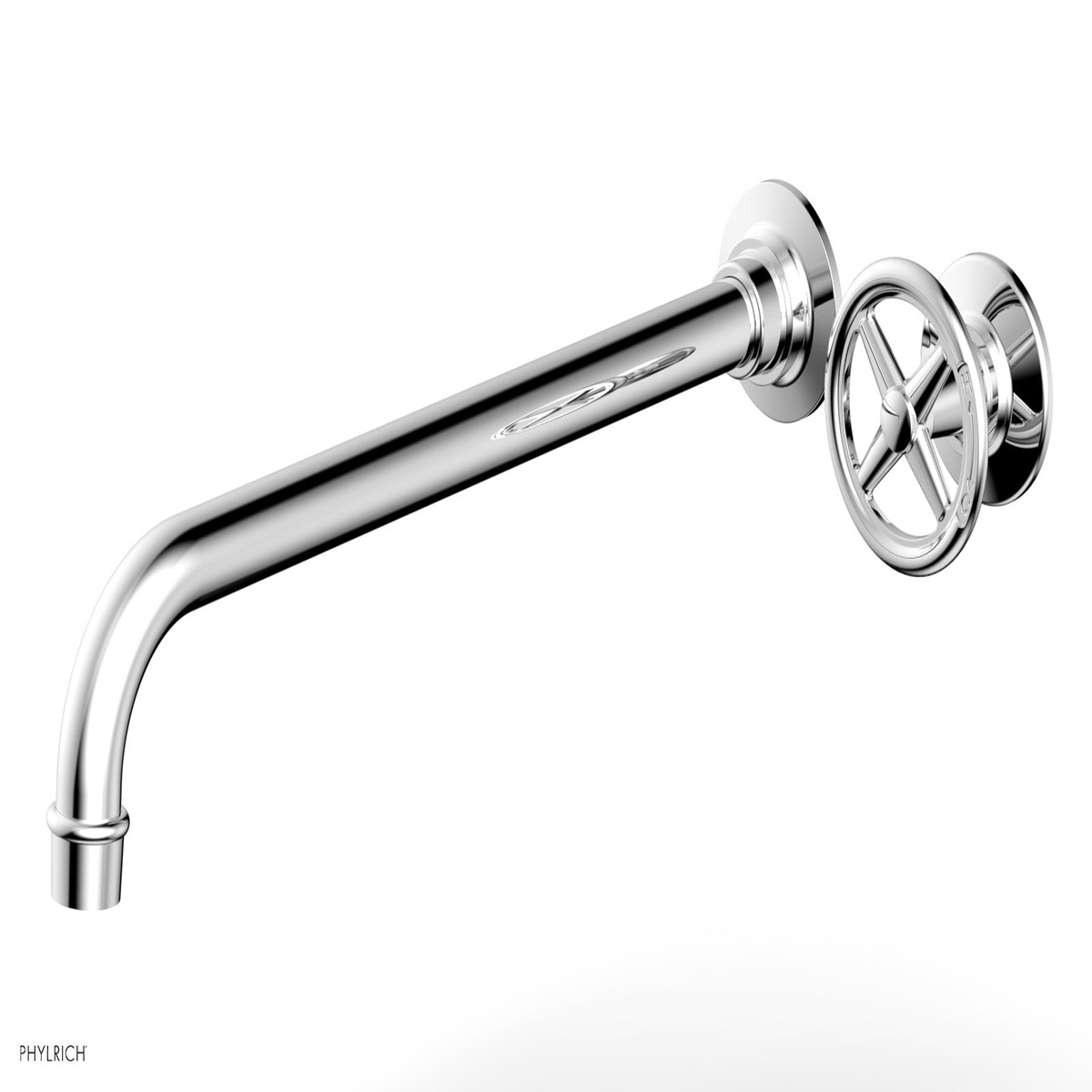 WORKS 14 Single Handle Wall Lavatory Set - Cross Handle 220-15-14
