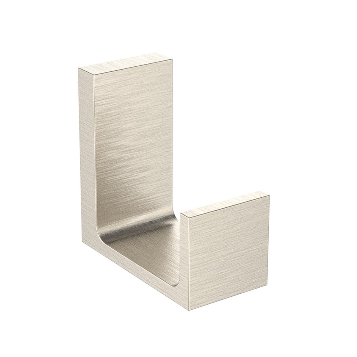 Chicago Single Hook - Wall Mount - 2 ZincBrushed Nickel