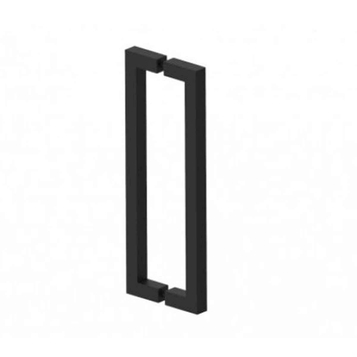 London Double Glass Shower Door Handle - Door Mount - 12 BrassMatt Black