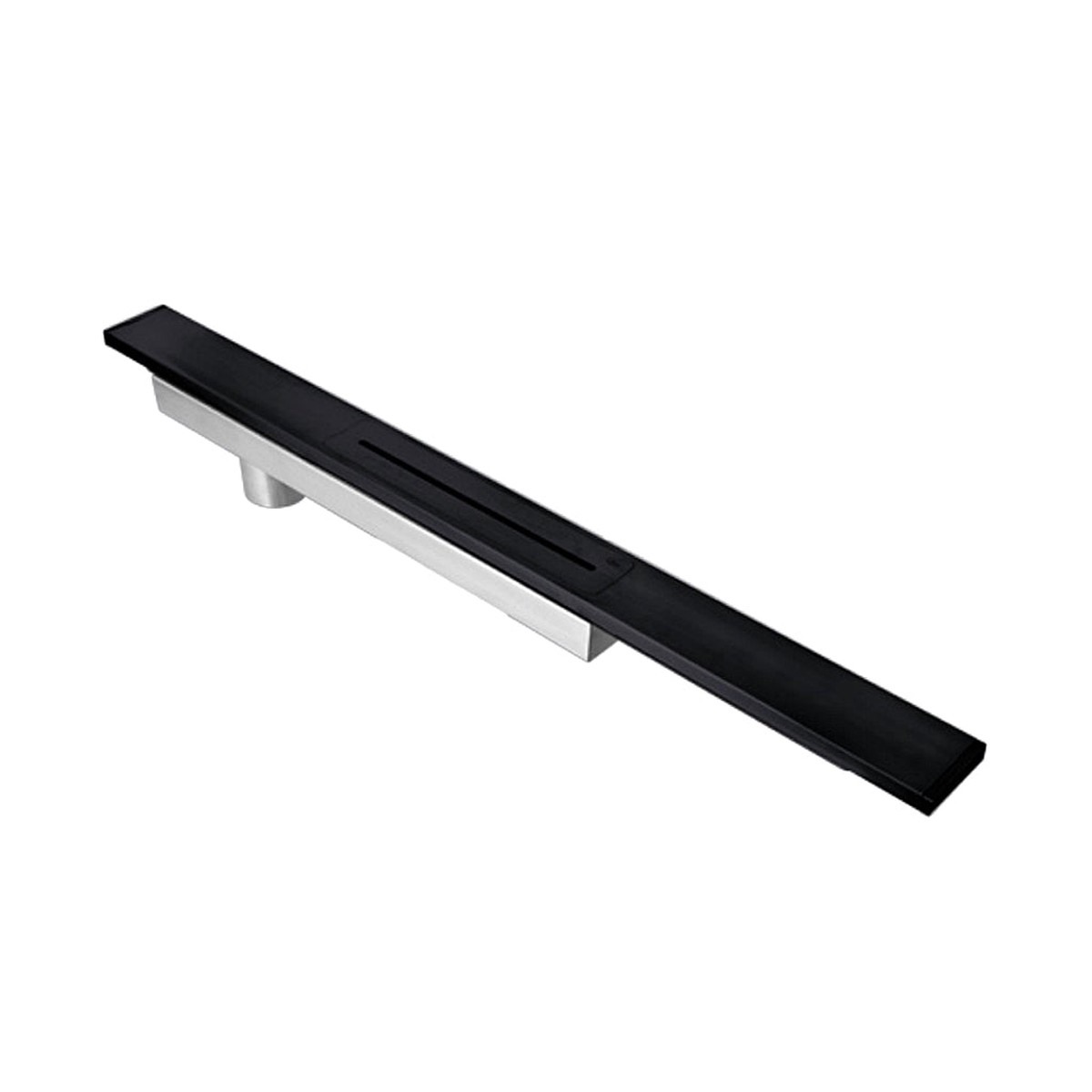 Delmar Supreme Linear Shower Drain - Floor Mount - 60 Stainless SteelBlack
