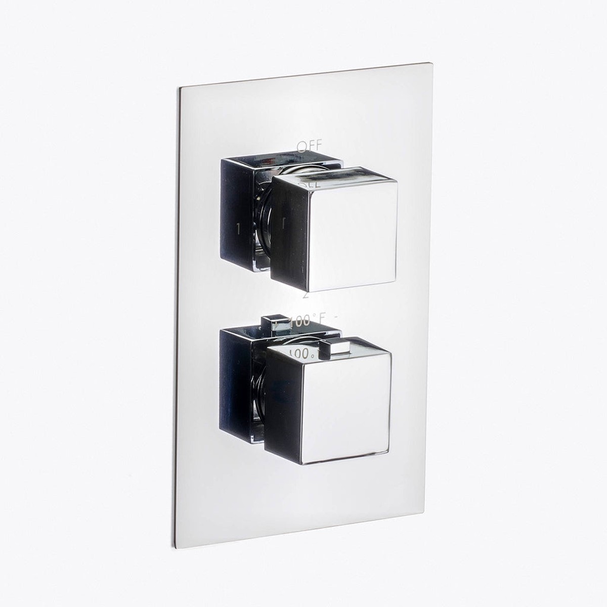 Devon 2-3 Way Thermostatic Shower Mixer - Wall Mount - 5W x 8H BrassPolished Chrome