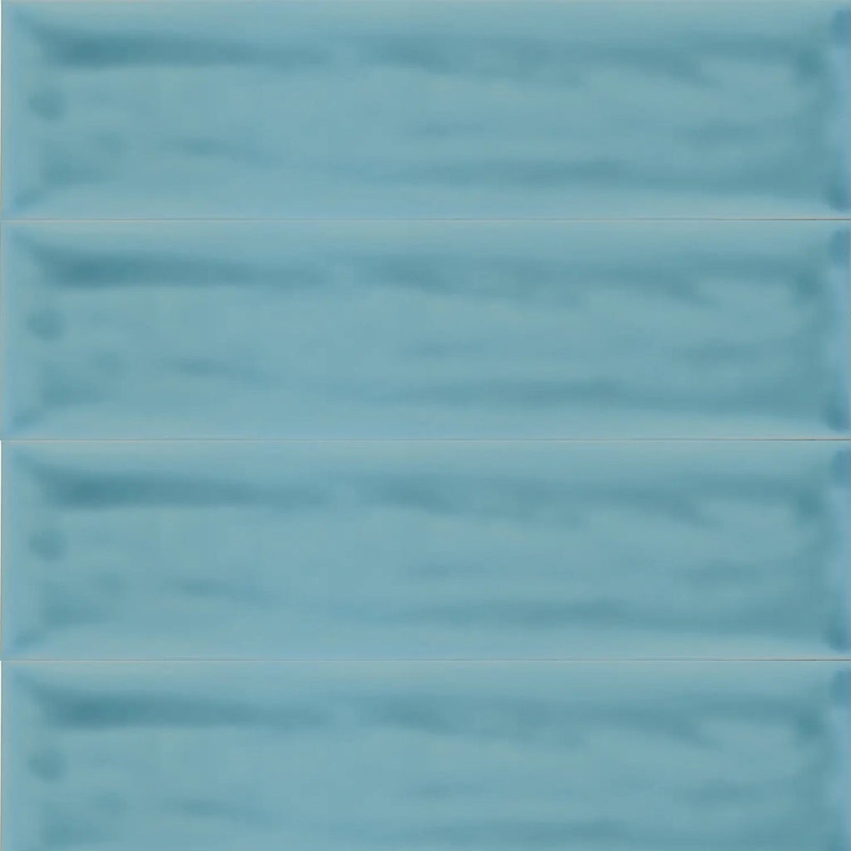 Flow Atoll Blue Rectangular Wall Tile - Wall Mount - 3 x 12 CeramicBlue