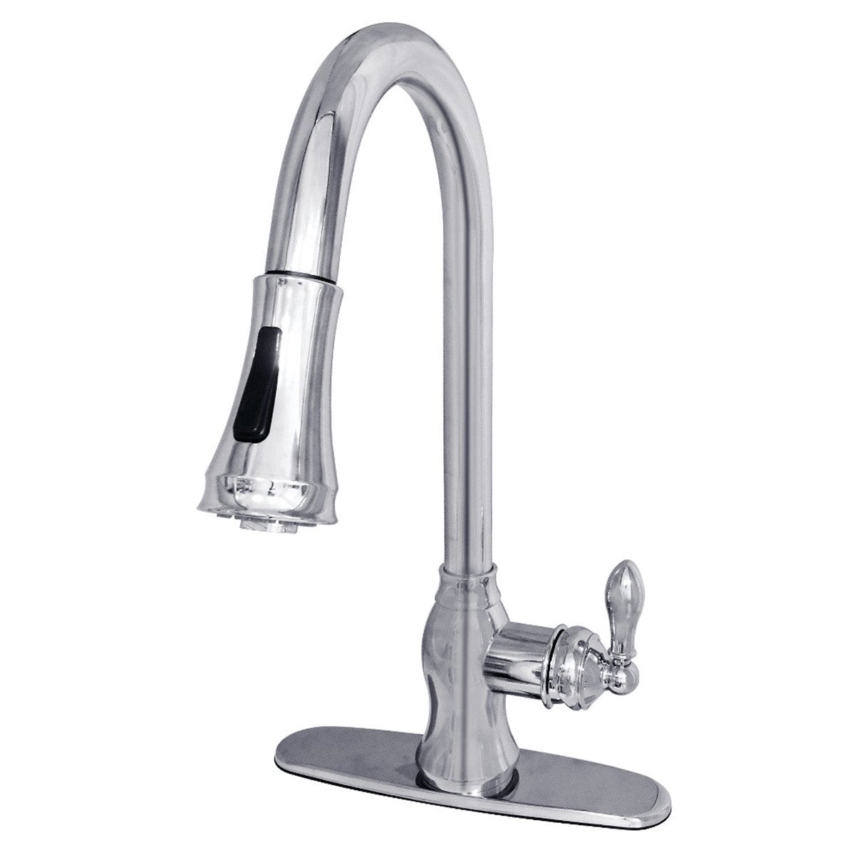 Kingston Brass Gourmetier American Classic Single-Handle Pull-Down Sprayer Kitchen Faucet