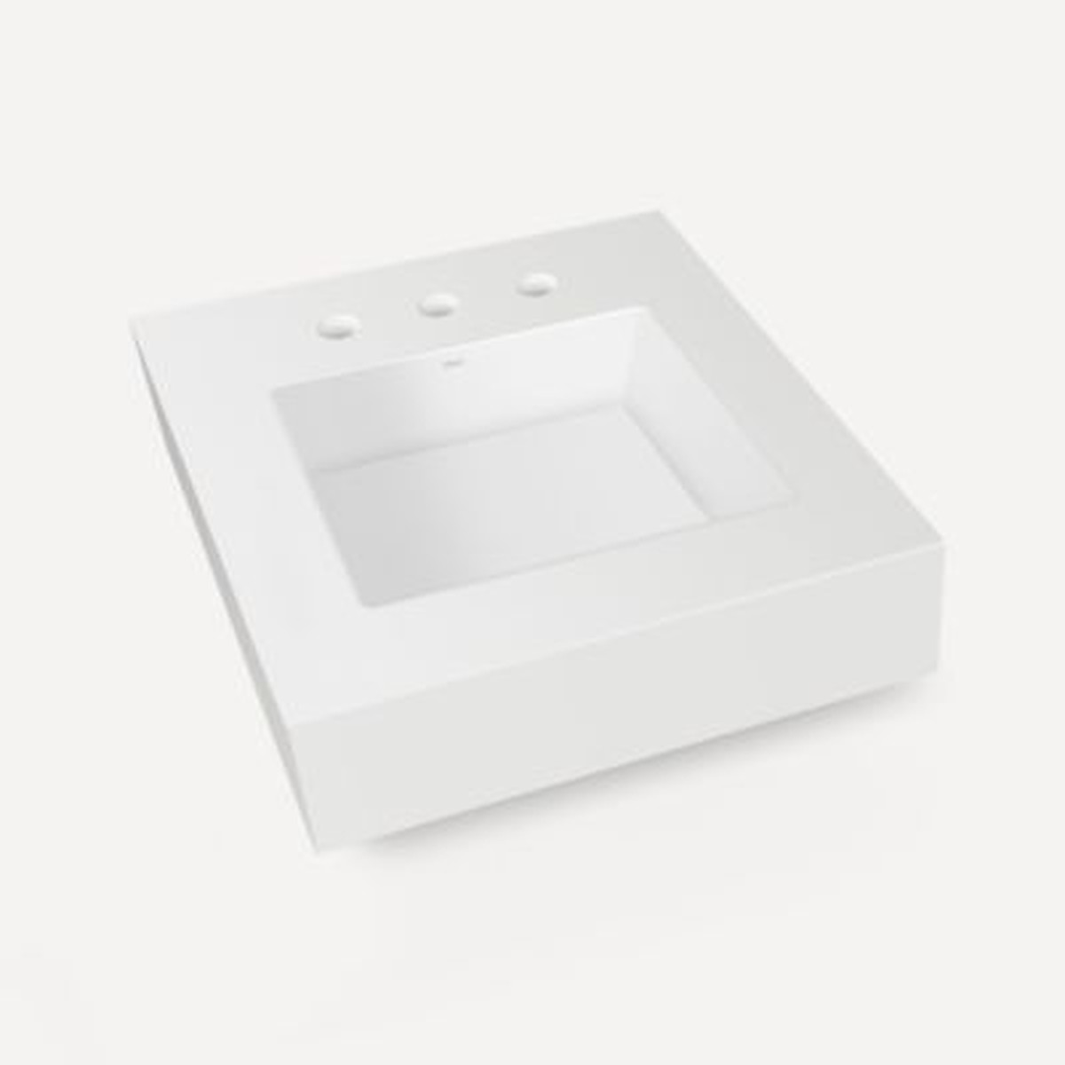 Robern TA24MCO102 Engineered Stone Top Integrated Basin Vanity Top 24 x 6 x 23 Center Integrated Sink Three Hole for Skaarsgard