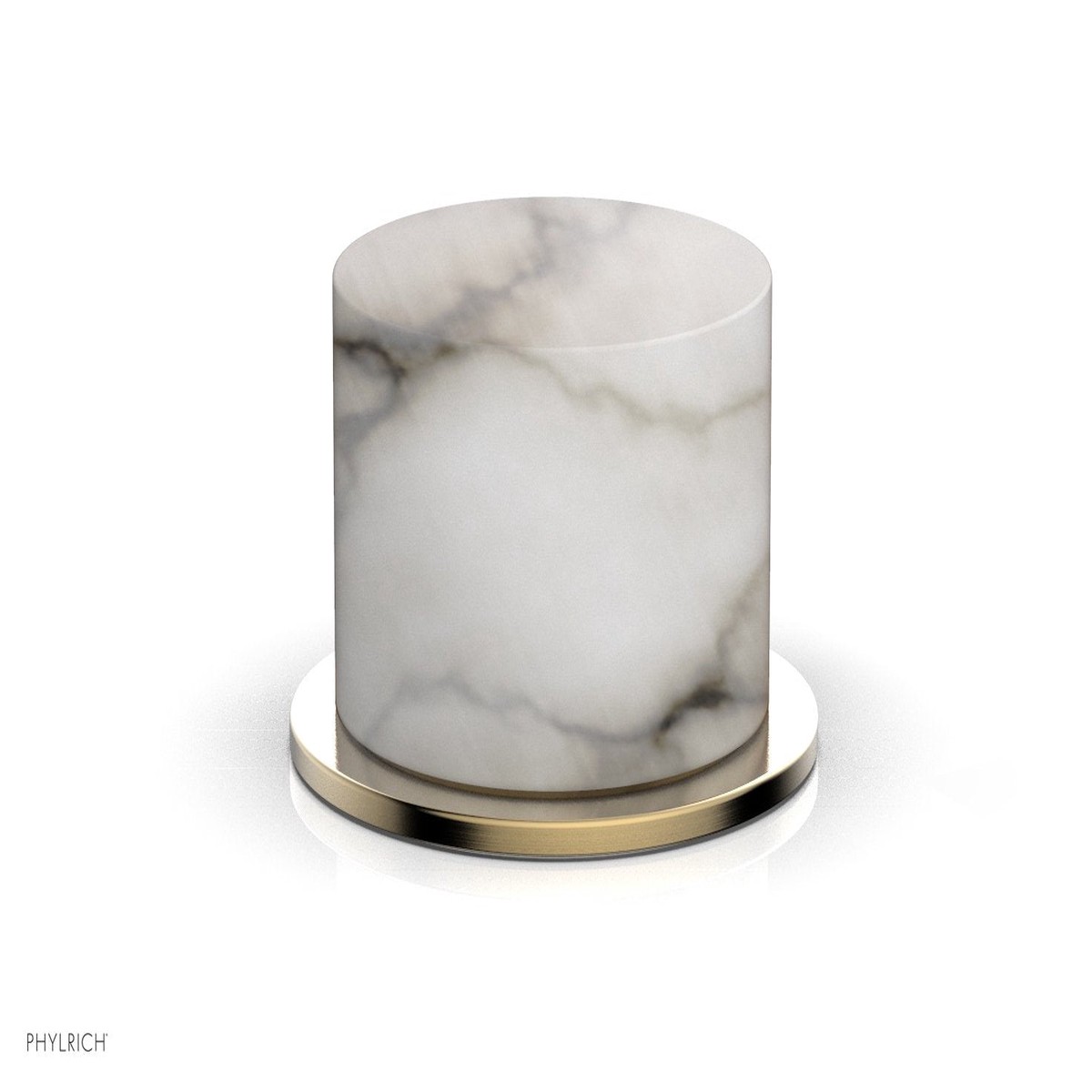 BASIC II Volume ControlDiverter Trim White Marble Handle 230-37