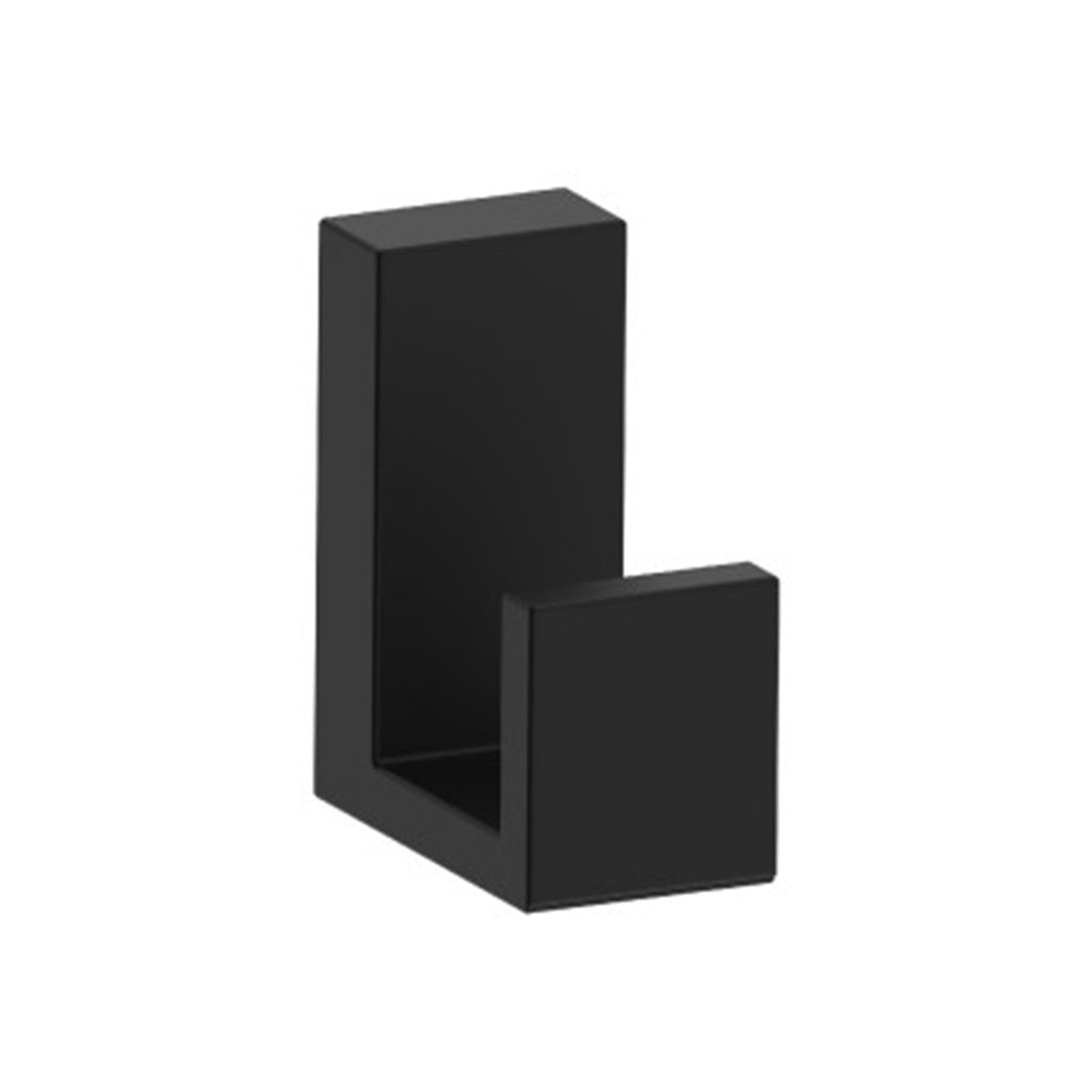 Berlin Deep Hook - Wall Mount - 2 BrassMatt Black