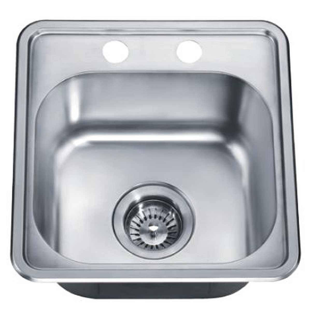 Bst1515 15 Single Bowl Topmount 20 Gauge Stainless Steel Bar Sink