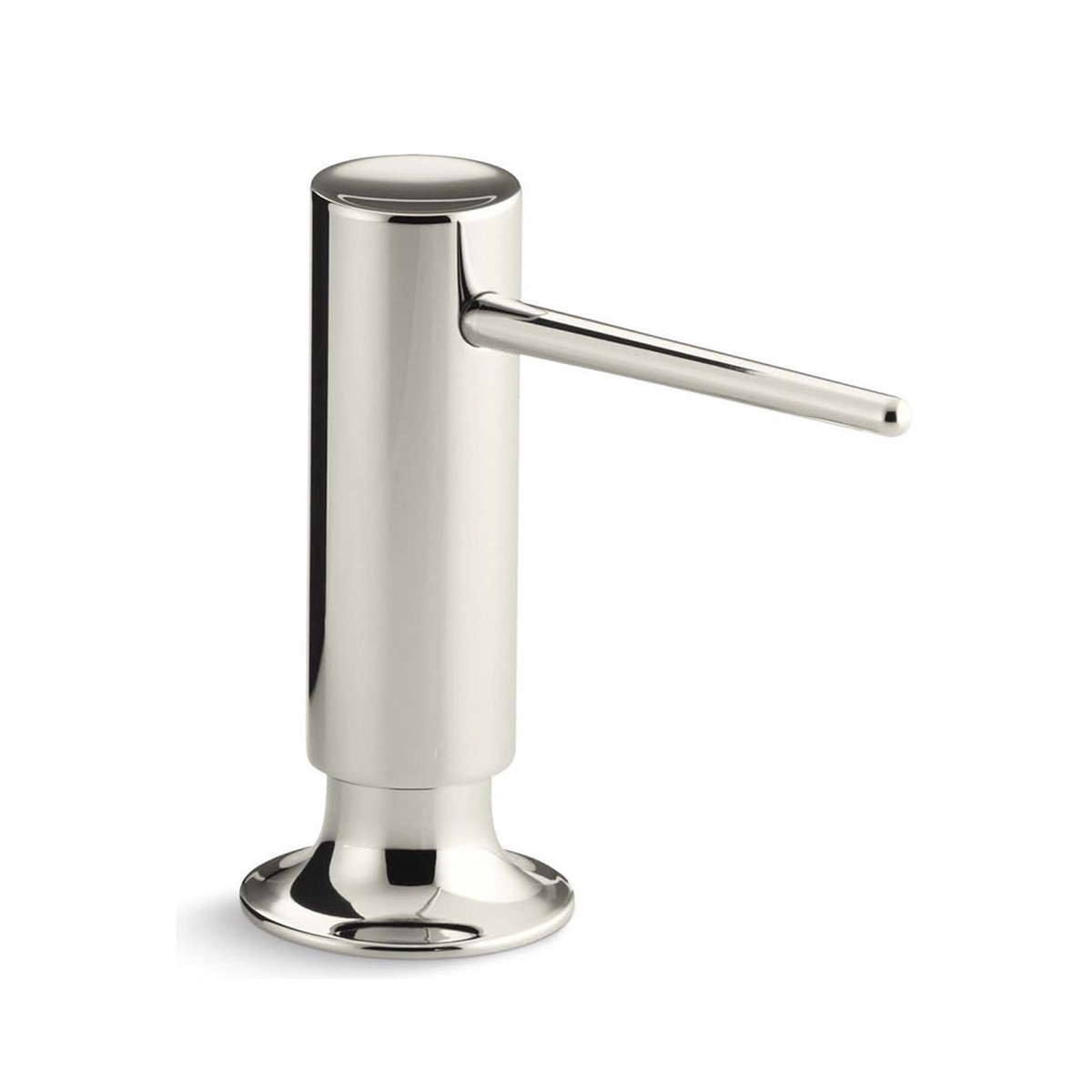 Contemporary Design Round Soap Dispenser - Free Standing - 2 BrassPolished Nickel