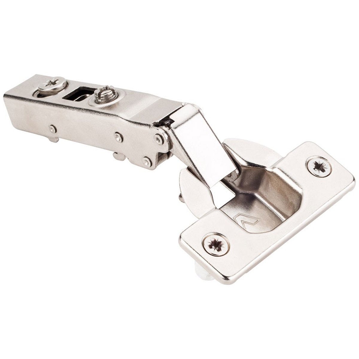Hardware Resources 125 Degree 0 mm Crank Cam Adjustable Heavy Duty Soft-close Hinge with Press-in 8 mm Dowels (Sold in Packs of 5)