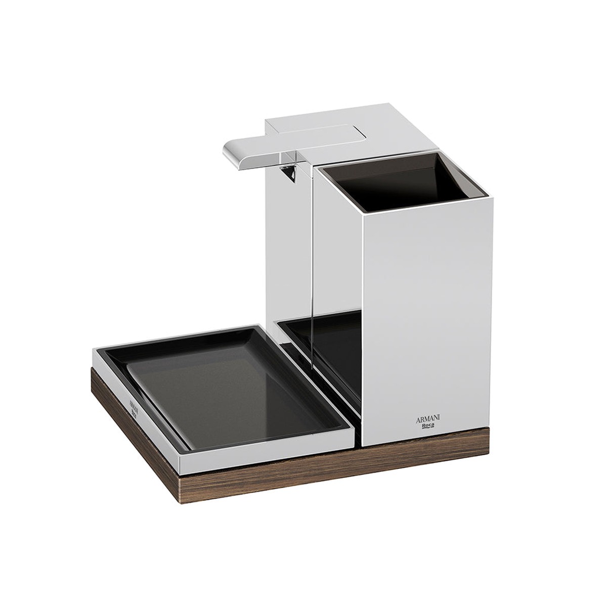 Island 3 Piece Bathroom Accessories Set - Free Standing - 6 MetalPolished Chrome