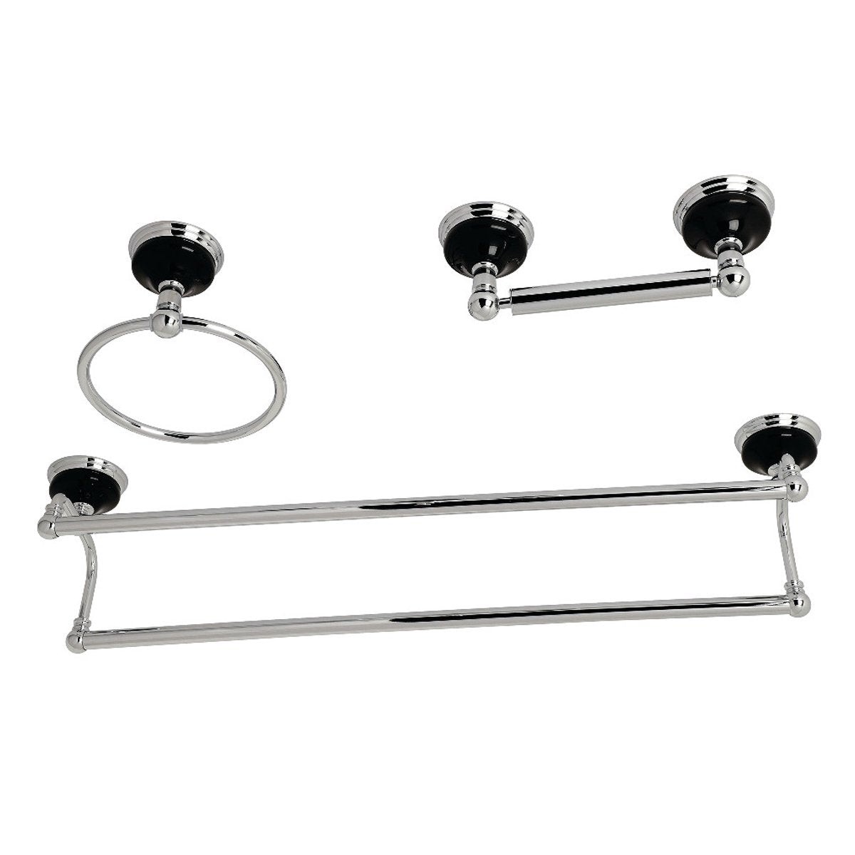 Kingston Brass Water Onyx 3-Piece Bathroom Accessory Set