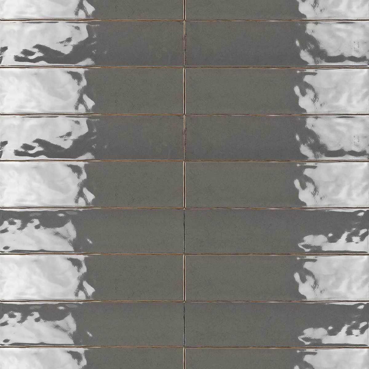 Maiolica Taupe Crackled Wall Tile - Wall Mount - 3 x 12 CeramicTaupe